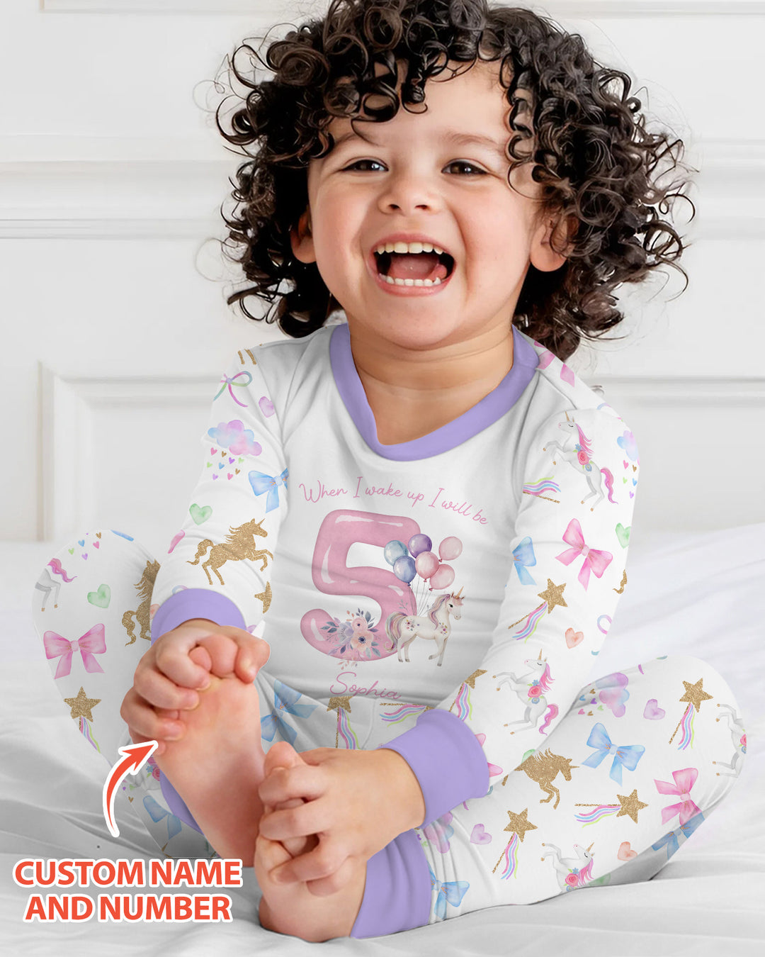 Custom Name When I Wake Up I Will Be Birthday Bamboo Two Piece Long Sleeve Pajama Set