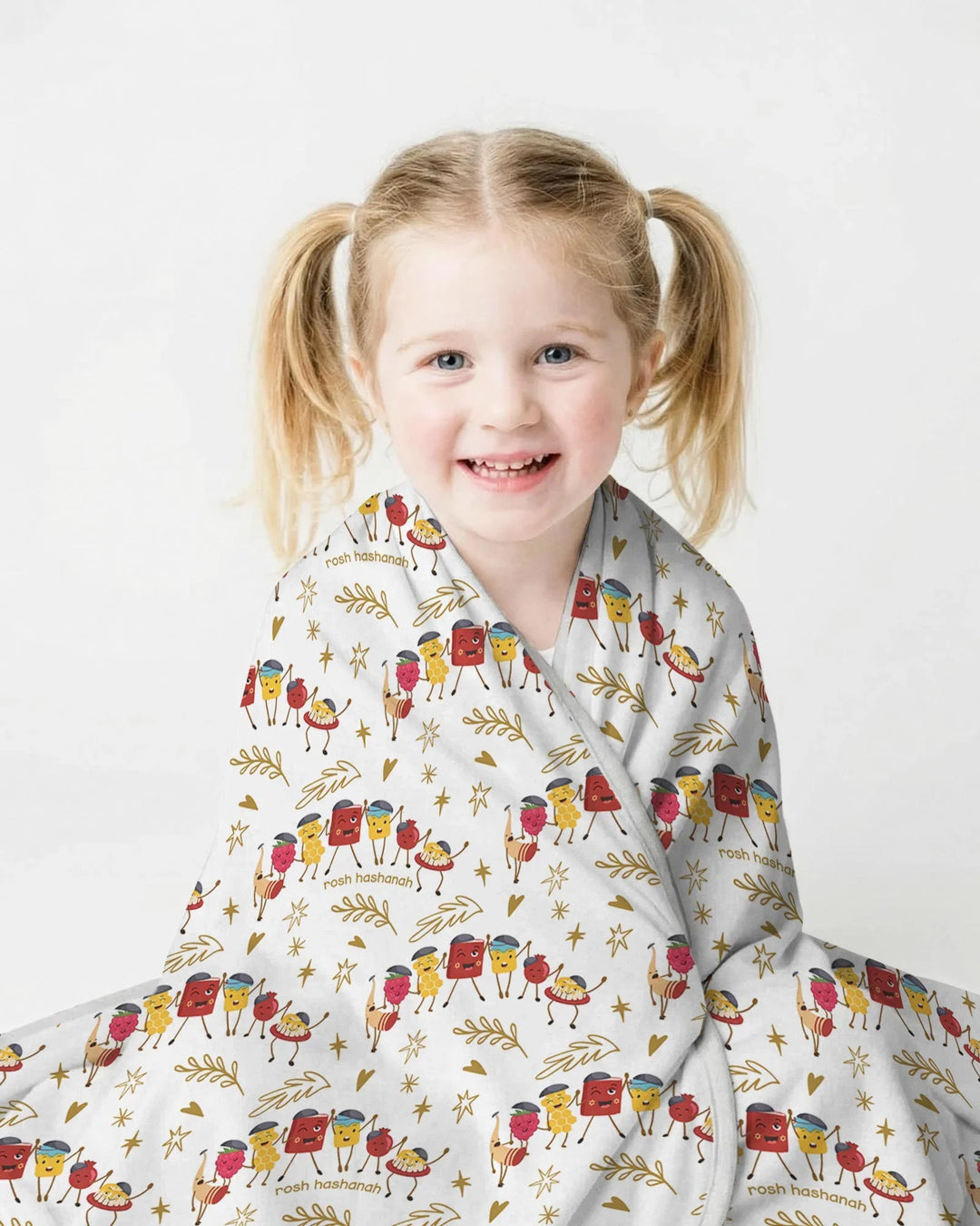 Let's Celebrate Rosh Hashanah Bamboo Blanket