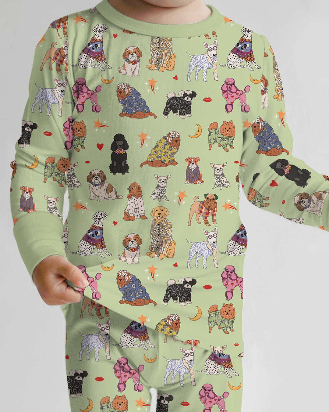 Paws In Pajamas Bamboo Two Piece Long Sleeve Pajama Set