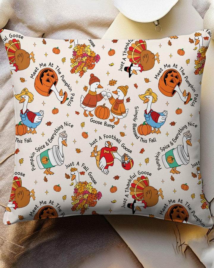 Just A Fall Goose Family Matching Bamboo Pillow Case