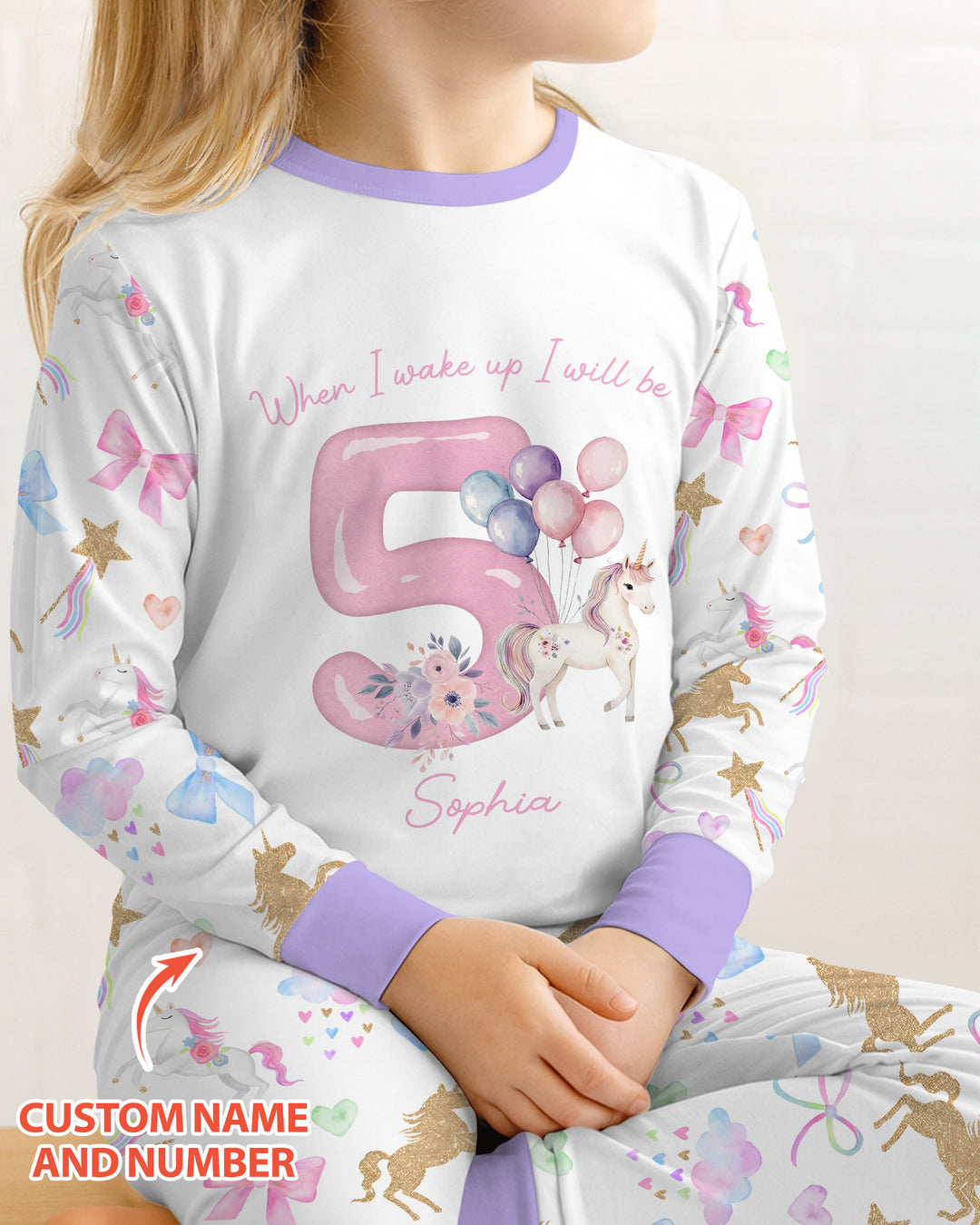 Custom Name When I Wake Up I Will Be Birthday Bamboo Two Piece Long Sleeve Pajama Set