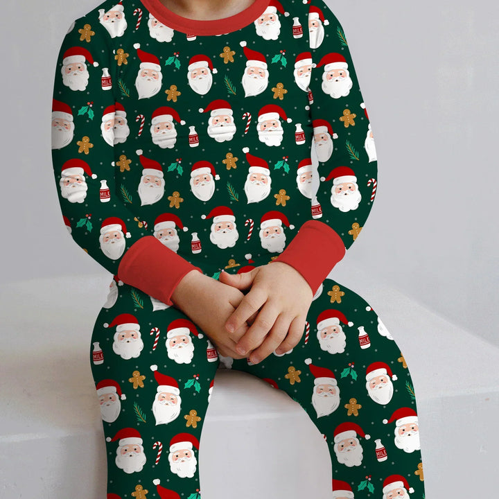 Christmas Sweet Santa Bamboo Two Piece Long Sleeve Pajama Set