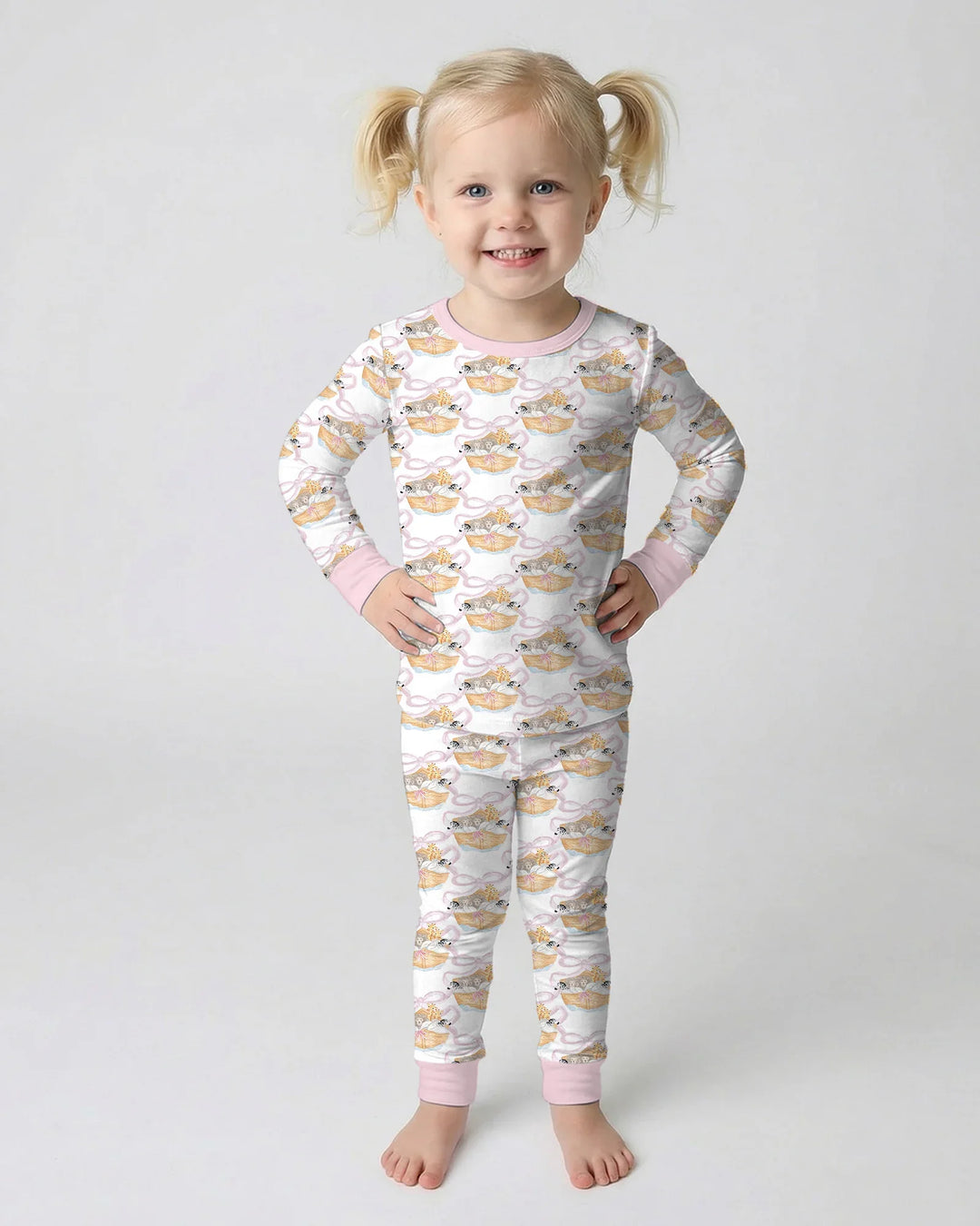 Noah's Ark Bamboo Two Piece Long Sleeve Pajama Set