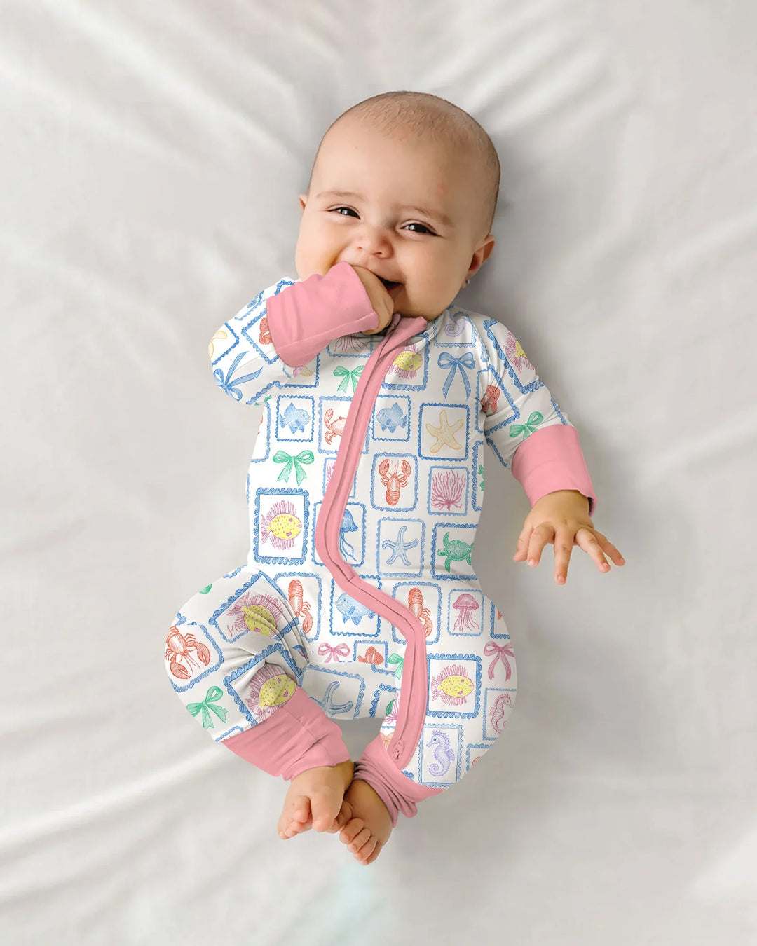 Coastal Treasures Family Matching Bamboo Convertible Zippy