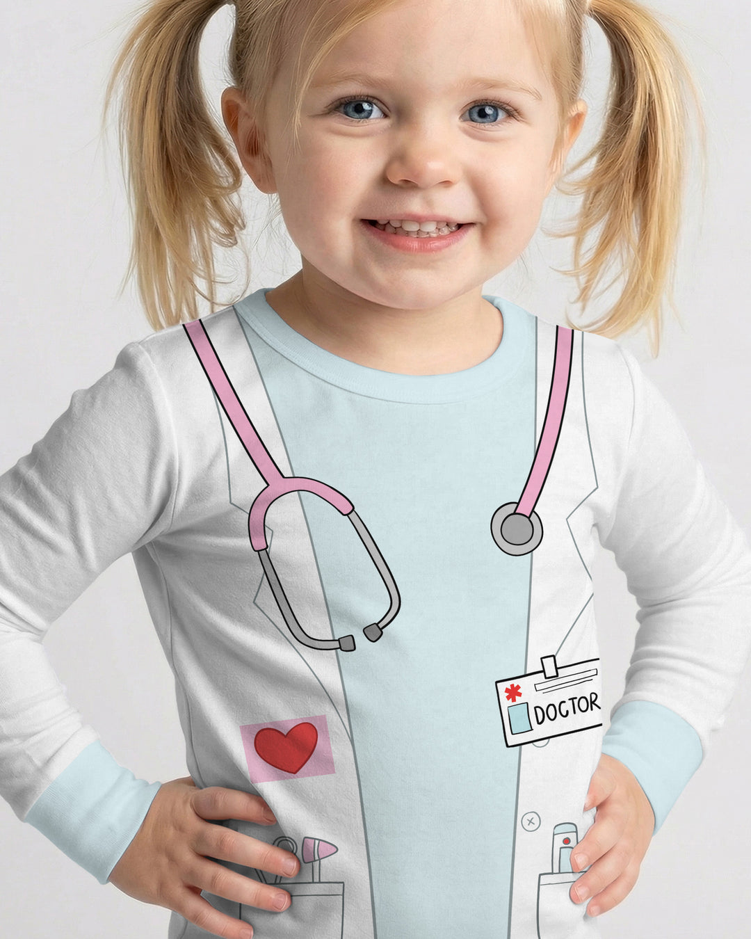 Template Bamboo Two Piece Long Sleeve Pyjamas Set