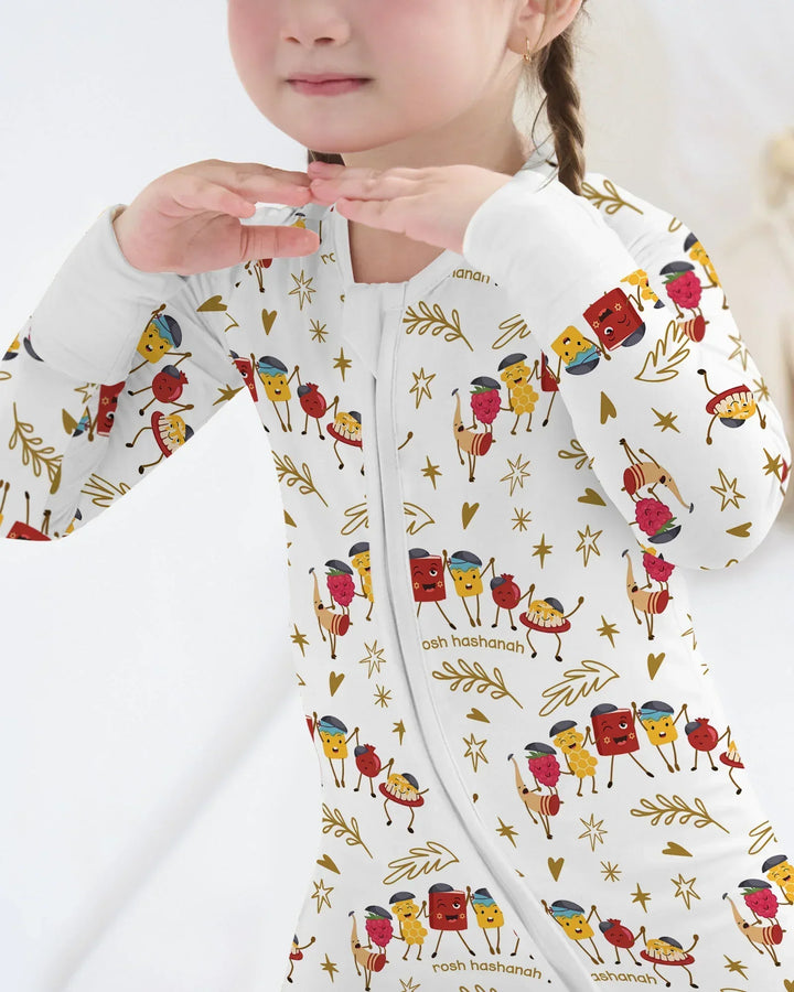Let's Celebrate Rosh Hashanah Bamboo Convertible Zippy