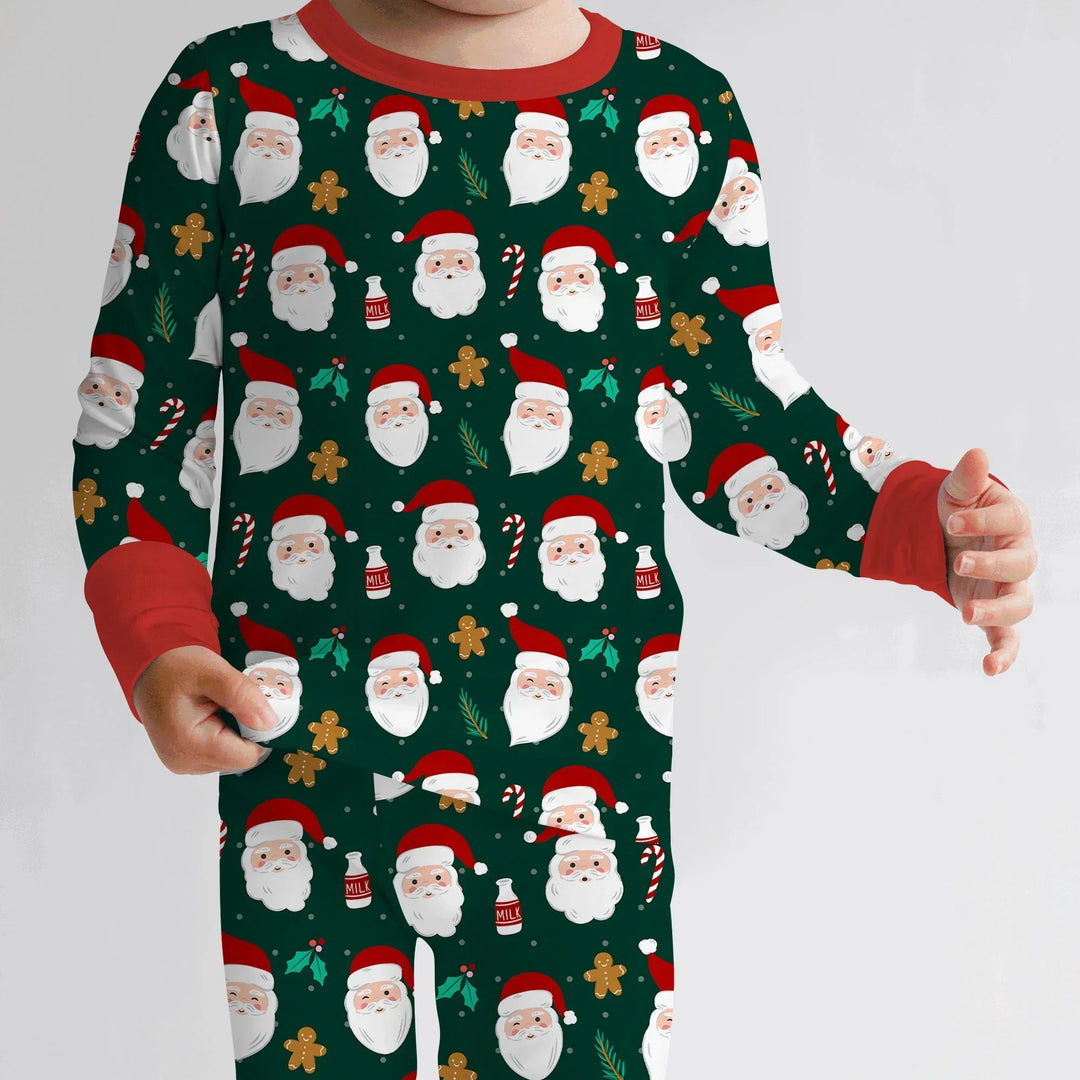 Christmas Sweet Santa Bamboo Two Piece Long Sleeve Pajama Set