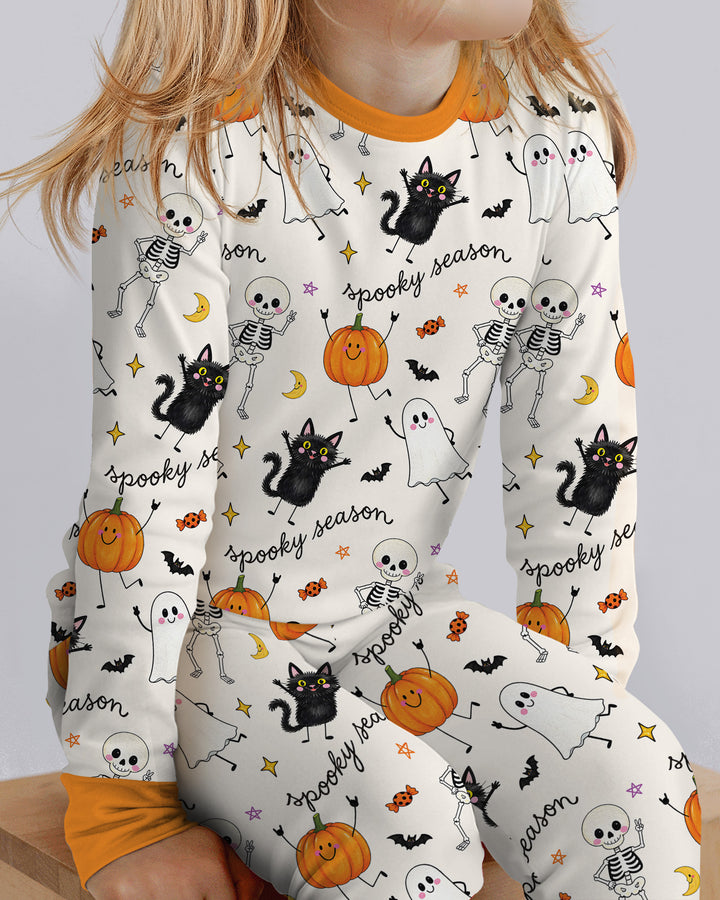Template Bamboo Two Piece Long Sleeve Pyjamas Set