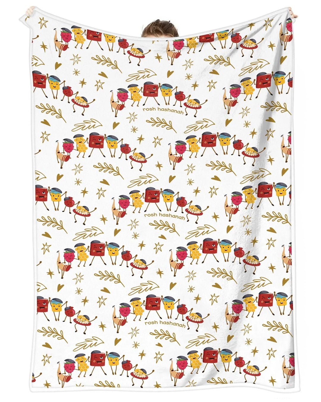 Let's Celebrate Rosh Hashanah Bamboo Blanket