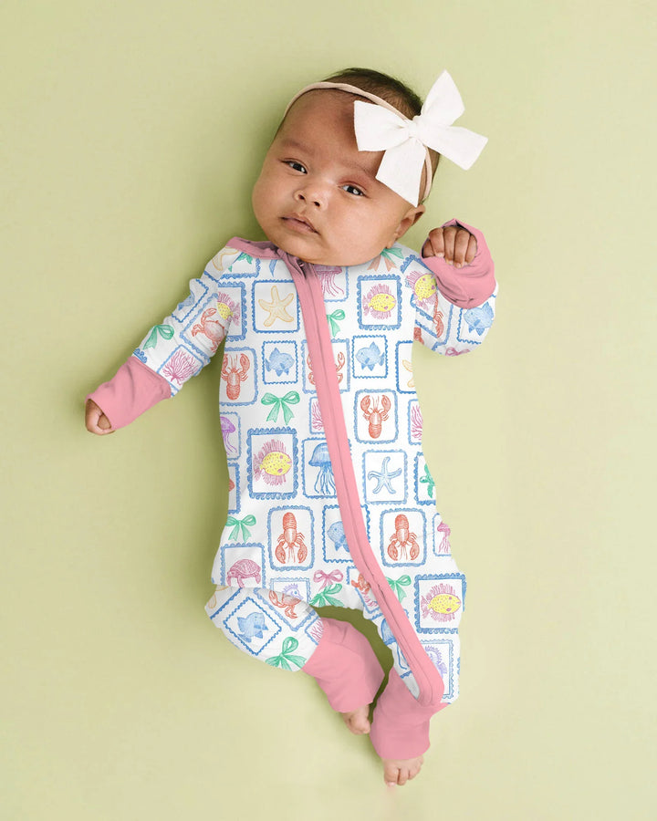 Coastal Treasures Family Matching Bamboo Convertible Zippy