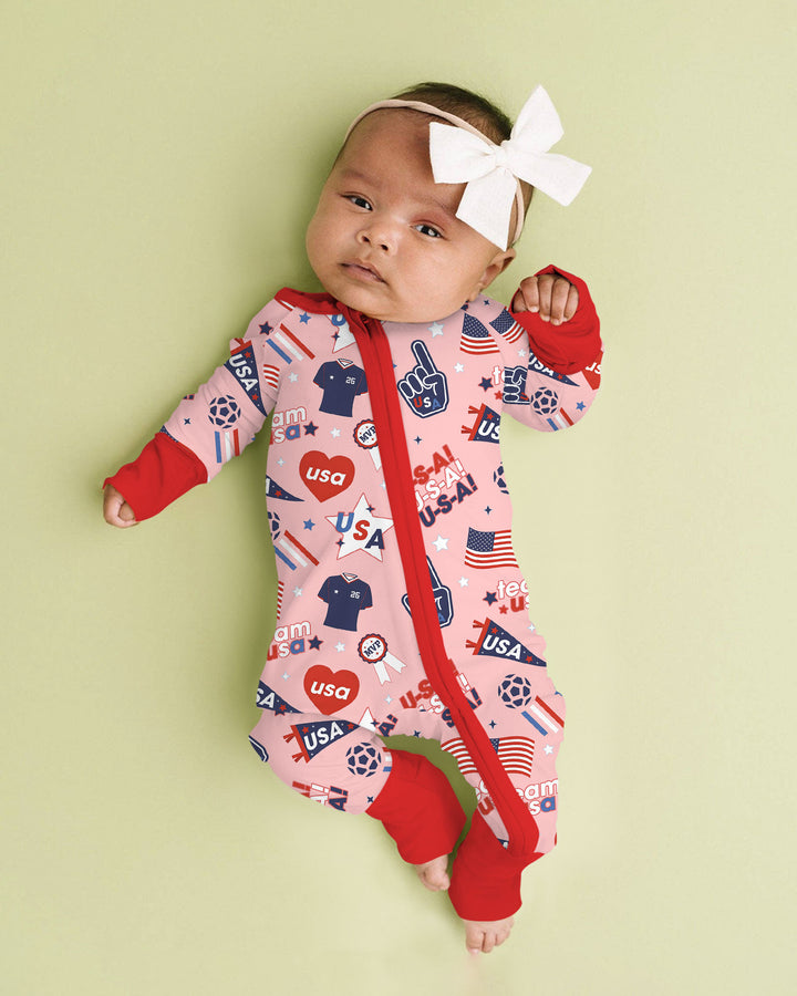 Soccer Party Team USA Bamboo Convertible Zippy