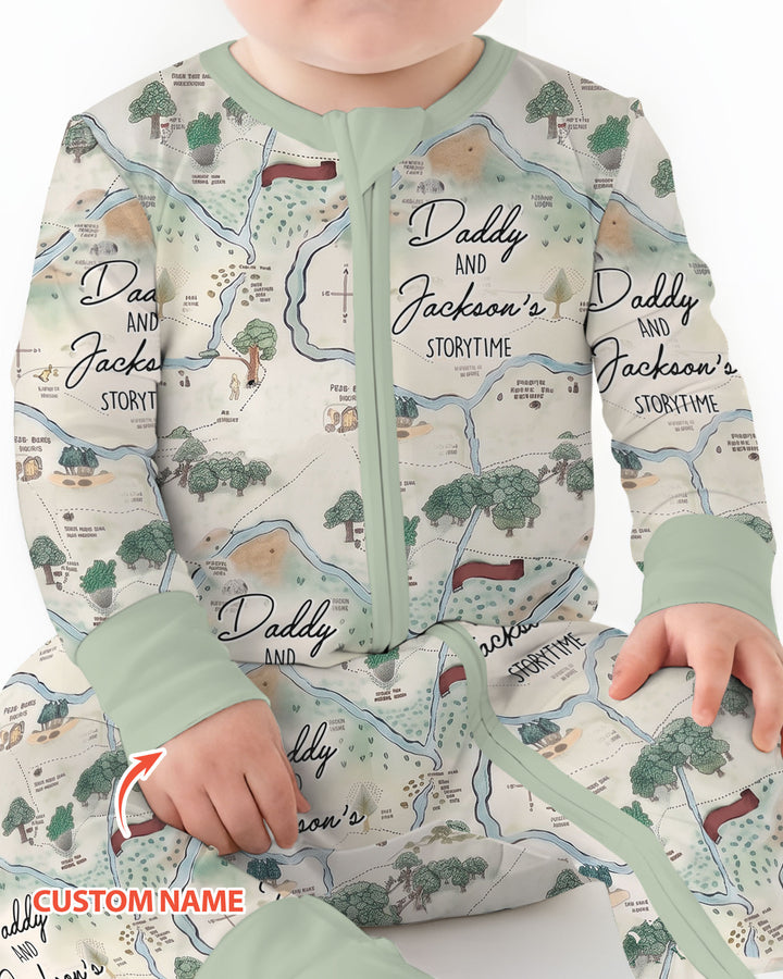 Mommy Daddy And Me Bedtime Story Family Matching Bamboo Convertible Zippy