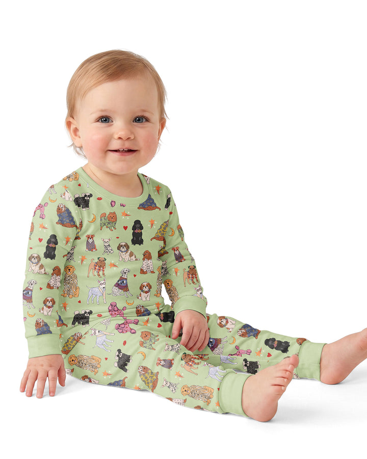 Paws In Pajamas Bamboo Two Piece Long Sleeve Pajama Set