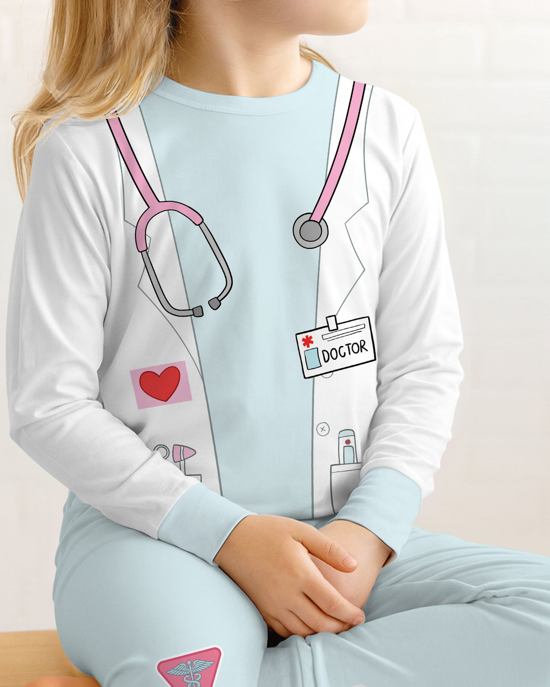Template Bamboo Two Piece Long Sleeve Pyjamas Set