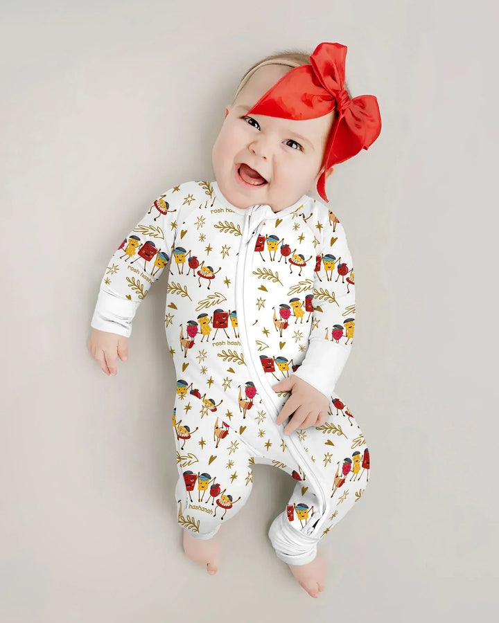 Let's Celebrate Rosh Hashanah Bamboo Convertible Zippy