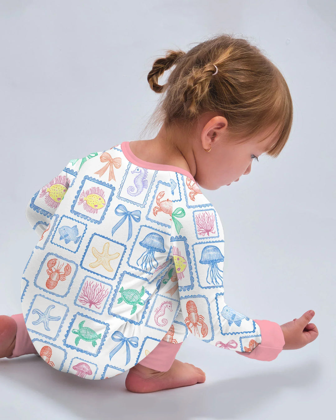Coastal Treasures Family Matching Bamboo Convertible Zippy