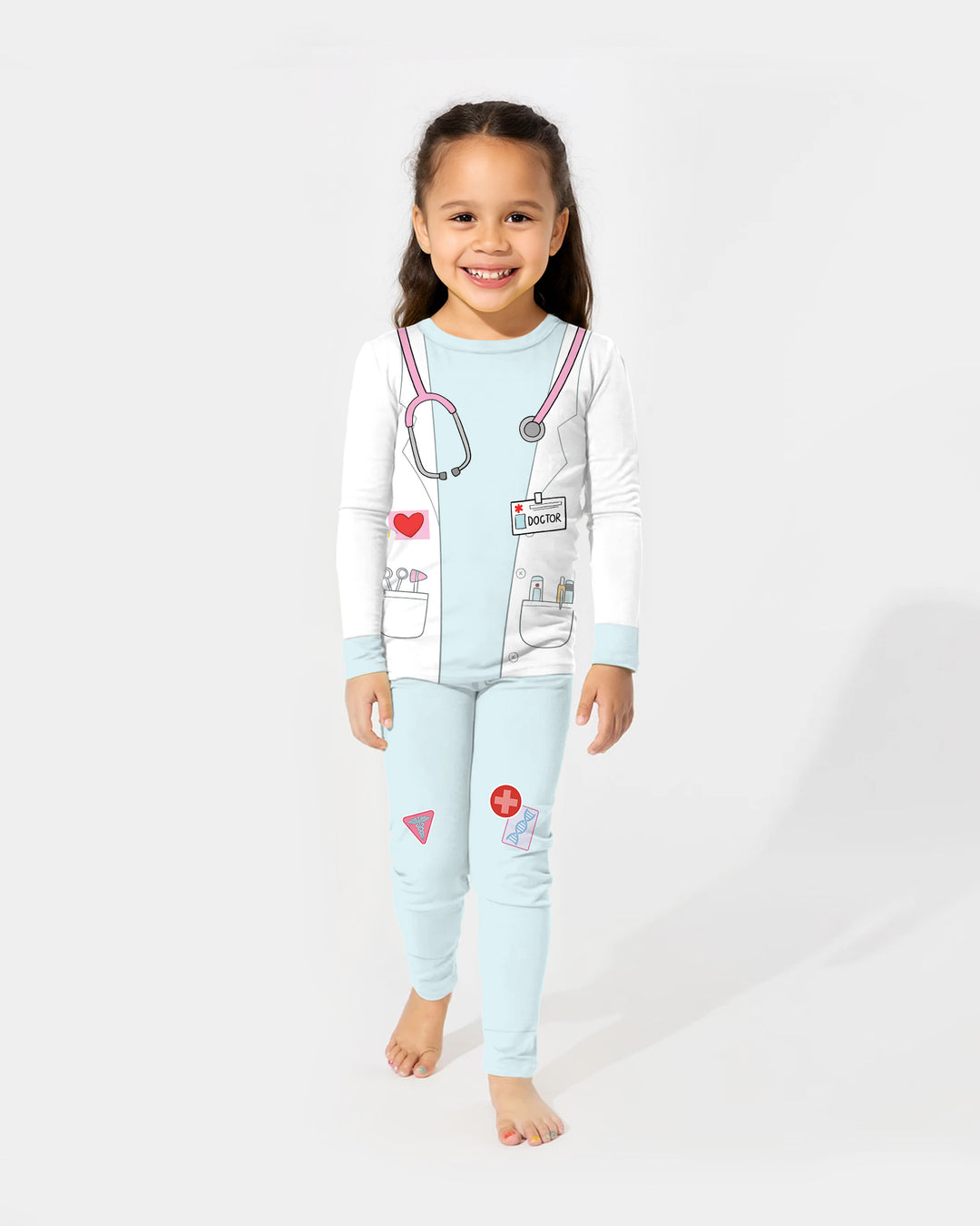 Template Bamboo Two Piece Long Sleeve Pyjamas Set