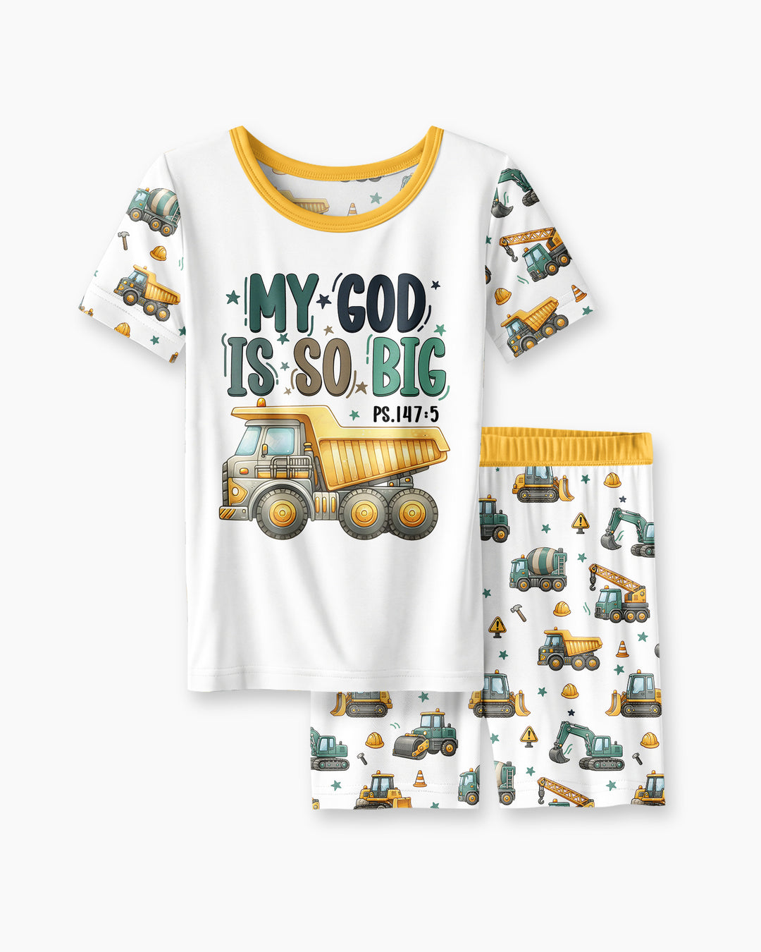 Template Bamboo Two Piece Short Sleeve Shorts Pyjamas Set