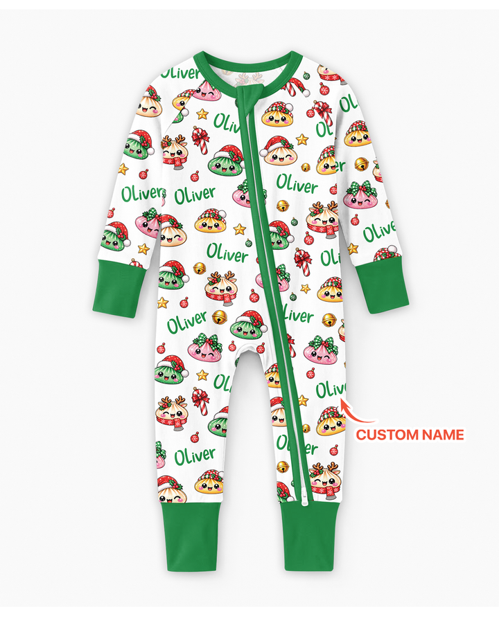 Custom Name Christmas Dumpling The Bow Bamboo Convertible Zippy