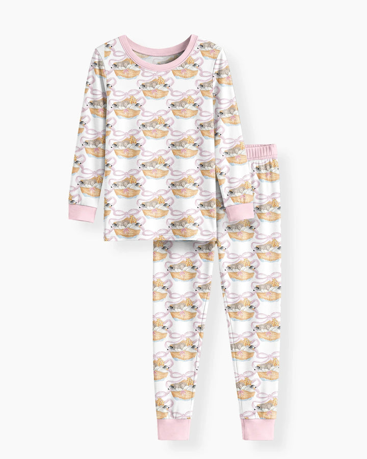 Noah's Ark Bamboo Two Piece Long Sleeve Pajama Set