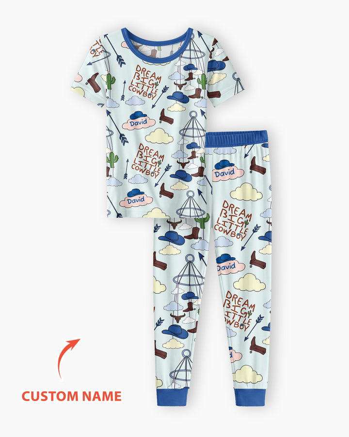 CUSTOM Template Bamboo Two Piece Short Sleeve Pyjamas Set