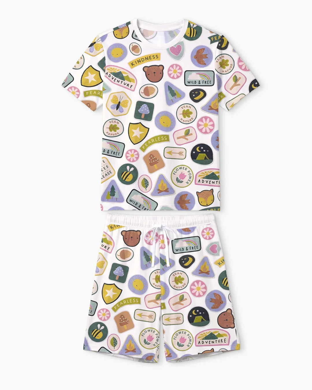 Little Explorer Bamboo Men Short Sleeve Short Pajama Set