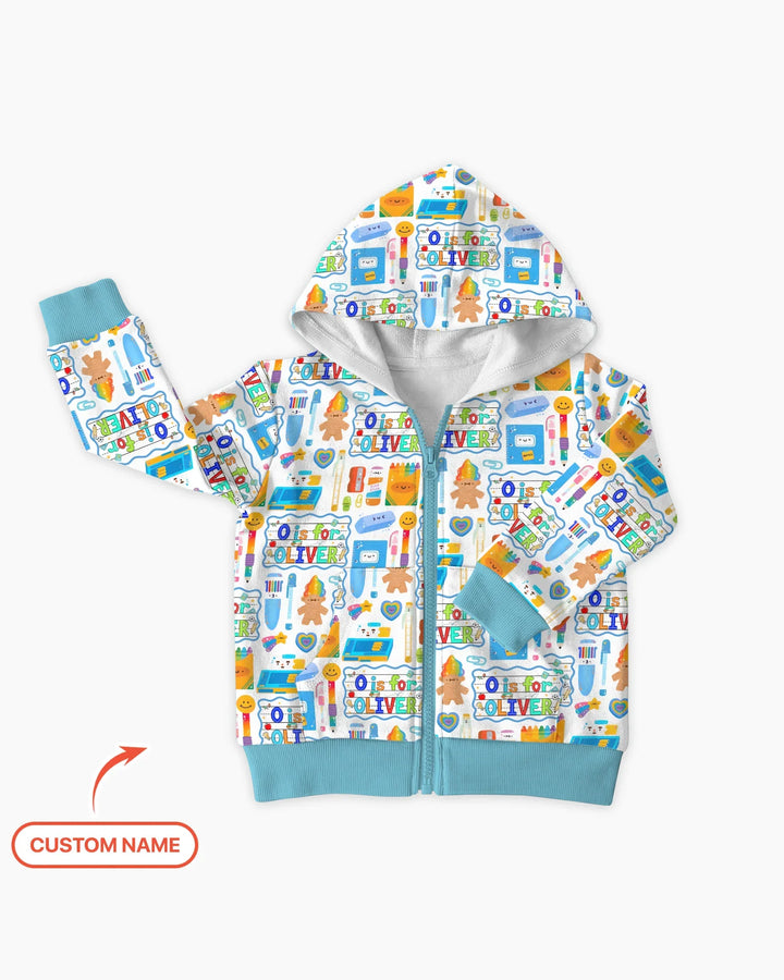 Custom Name Classroom Cuties Bamboo Zip Hoodie