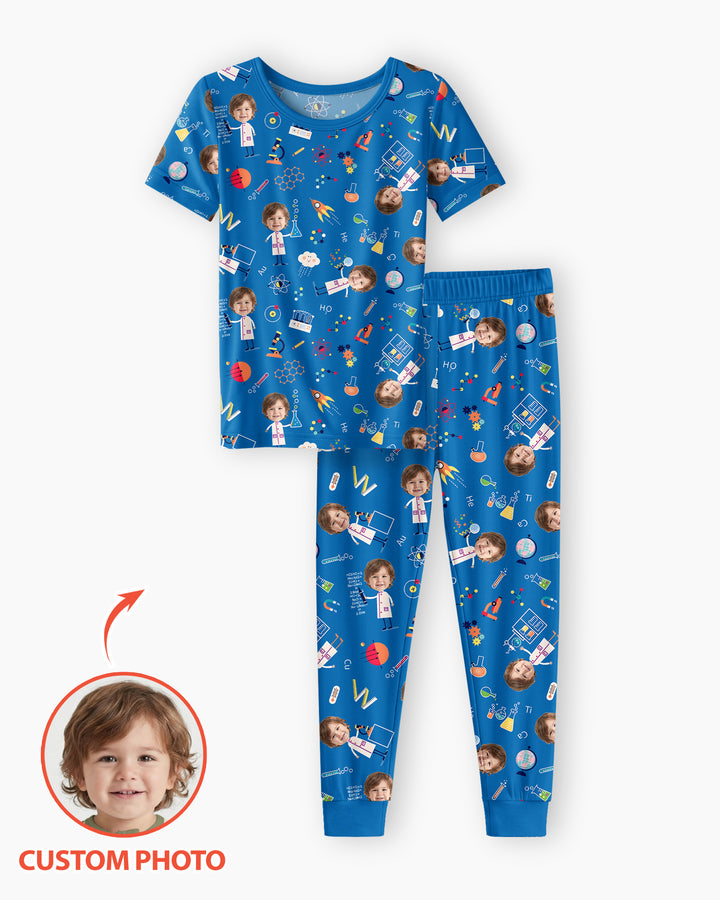 CUSTOM Template Bamboo Two Piece Short Sleeve Pyjamas Set