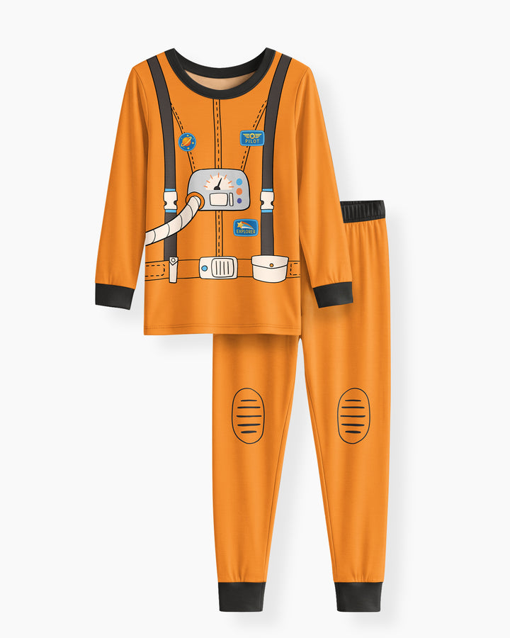 Template Bamboo Two Piece Long Sleeve Pyjamas Set