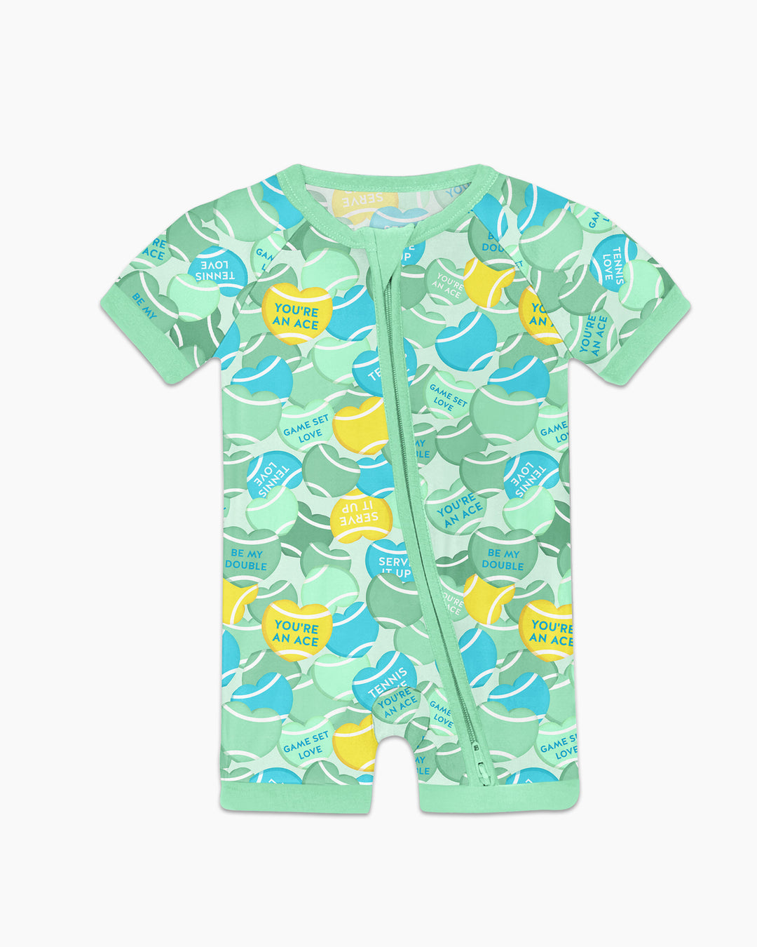 Tennis Candy Family Matching Bamboo Shorty Zippy