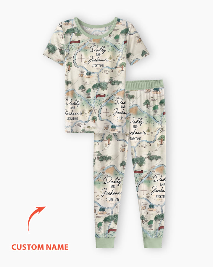 CUSTOM Template Bamboo Two Piece Short Sleeve Pyjamas Set
