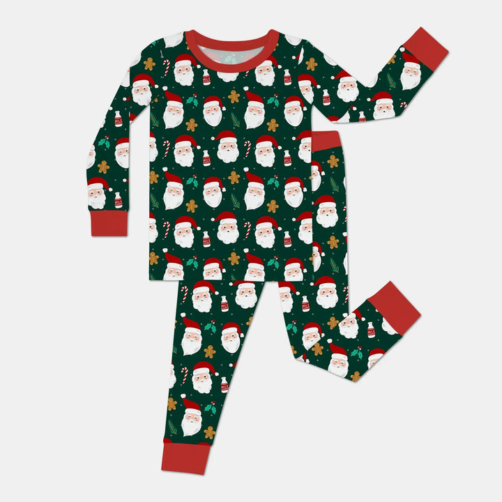 Christmas Sweet Santa Bamboo Two Piece Long Sleeve Pajama Set