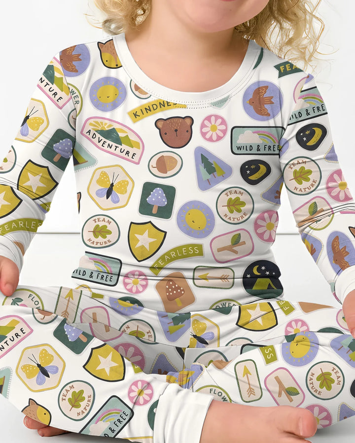 Little Explorer Bamboo Two Piece Long Sleeve Pajama Set
