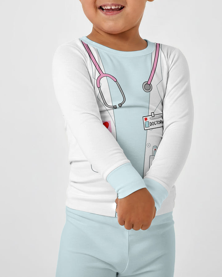 Template Bamboo Two Piece Long Sleeve Pyjamas Set