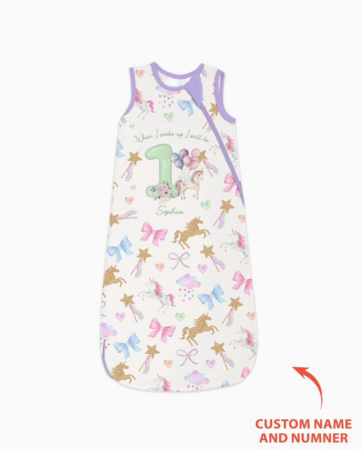 Custom Name When I Wake Up I Will Be Birthday Bamboo Sleep Bag