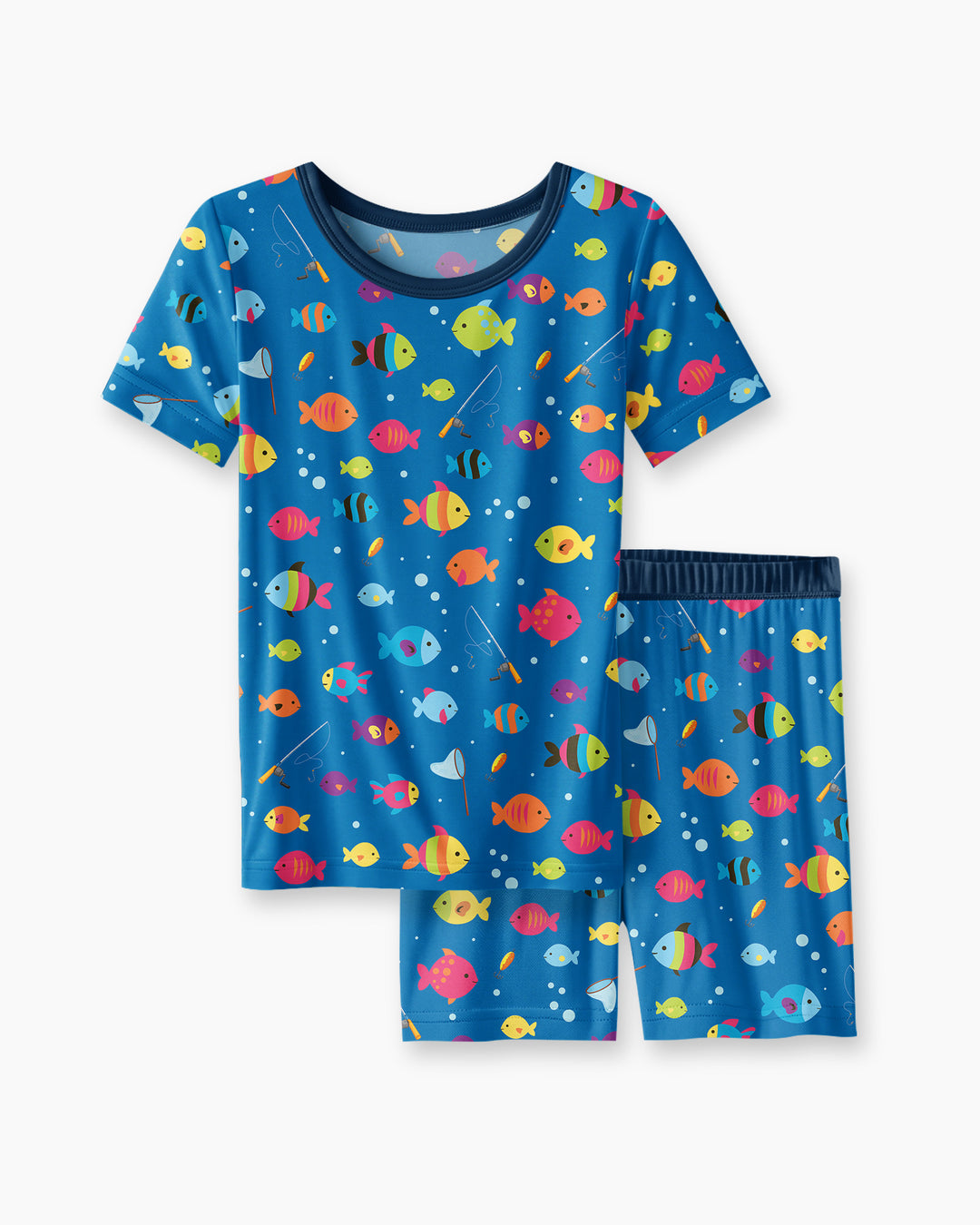 Template Bamboo Two Piece Short Sleeve Shorts Pyjamas Set