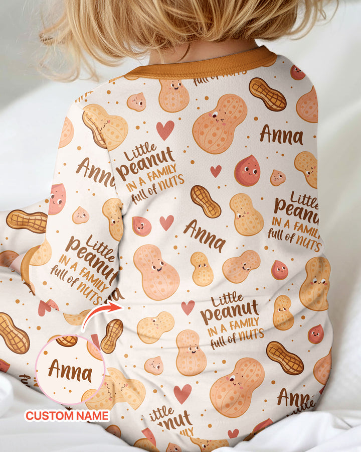 Custom Name Little Peanut In A Family Full Of Nuts Bamboo Convertible Zippy