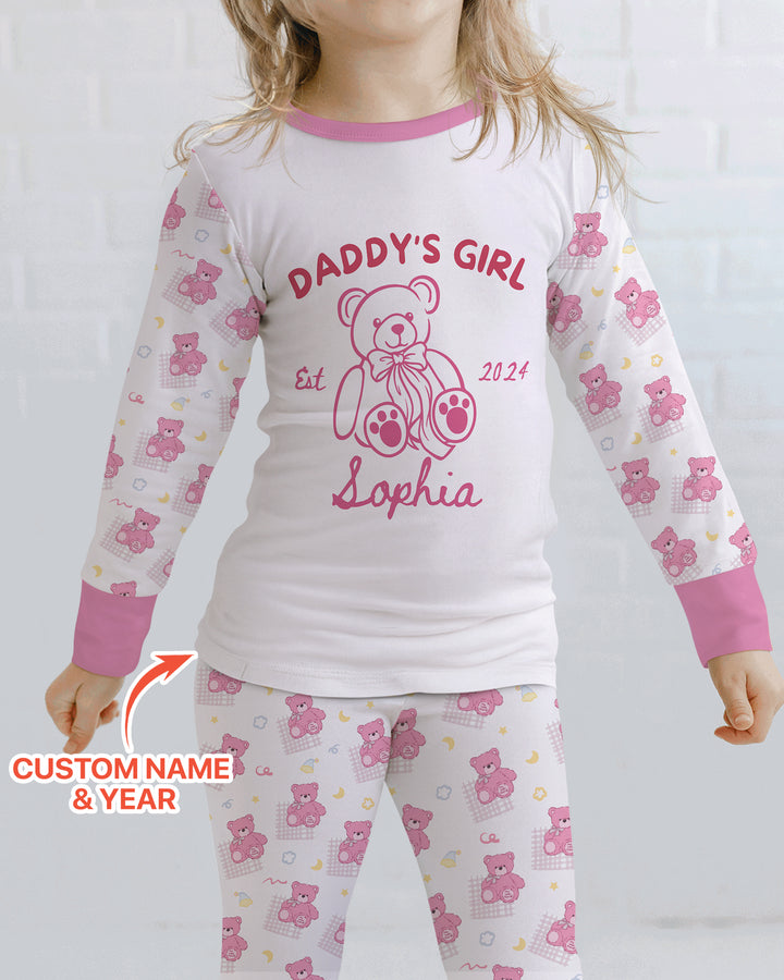 Daddy's Girl Club Bamboo Two Piece Long Sleeve Pajama Set