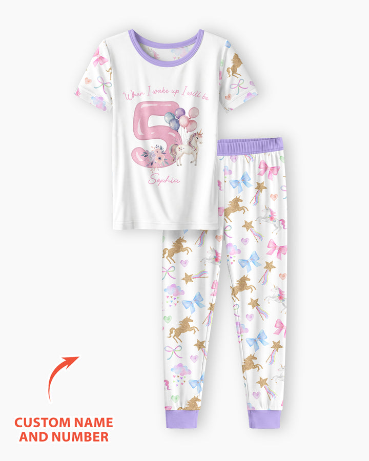 CUSTOM Template Bamboo Two Piece Short Sleeve Pyjamas Set