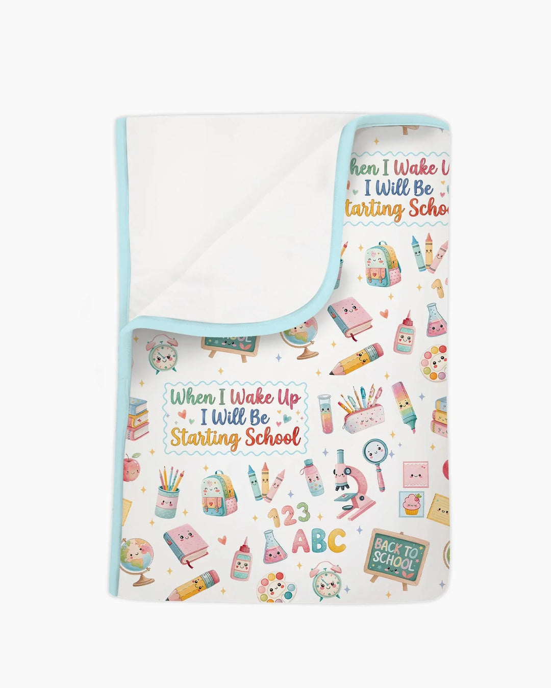 When I Wake Up I Will Be Starting School Bamboo Blanket