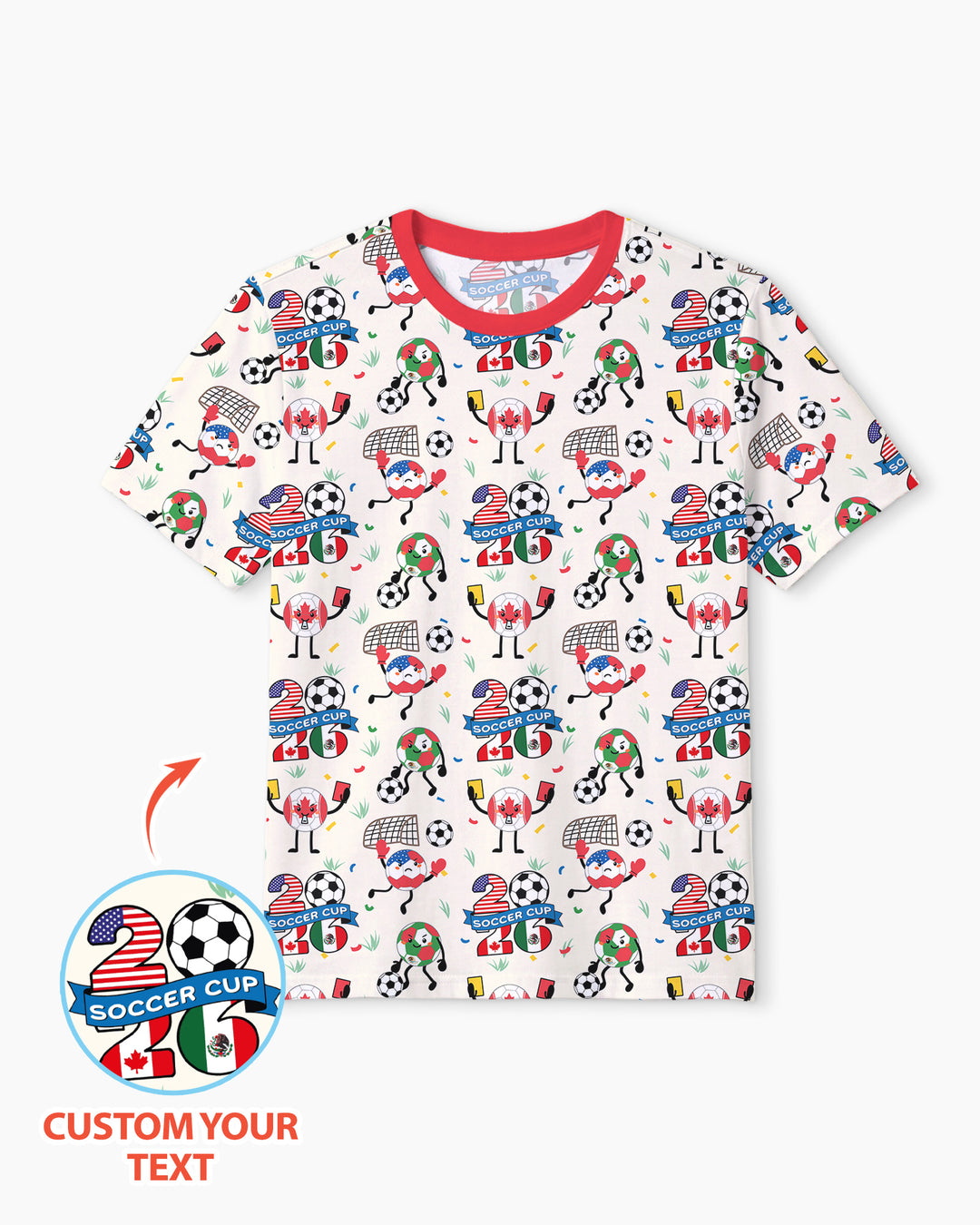 Soccer Squad 2026 Bamboo Men Short Sleeve Short Pajama Set