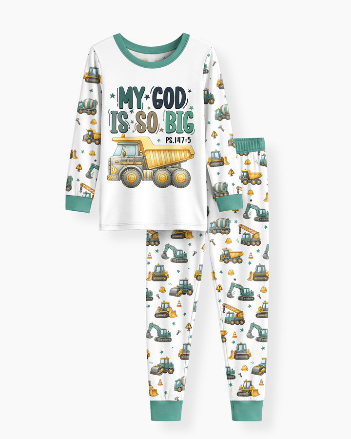 Template Bamboo Two Piece Long Sleeve Pyjamas Set