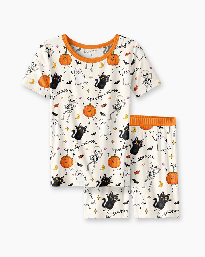 Template Bamboo Two Piece Short Sleeve Shorts Pyjamas Set