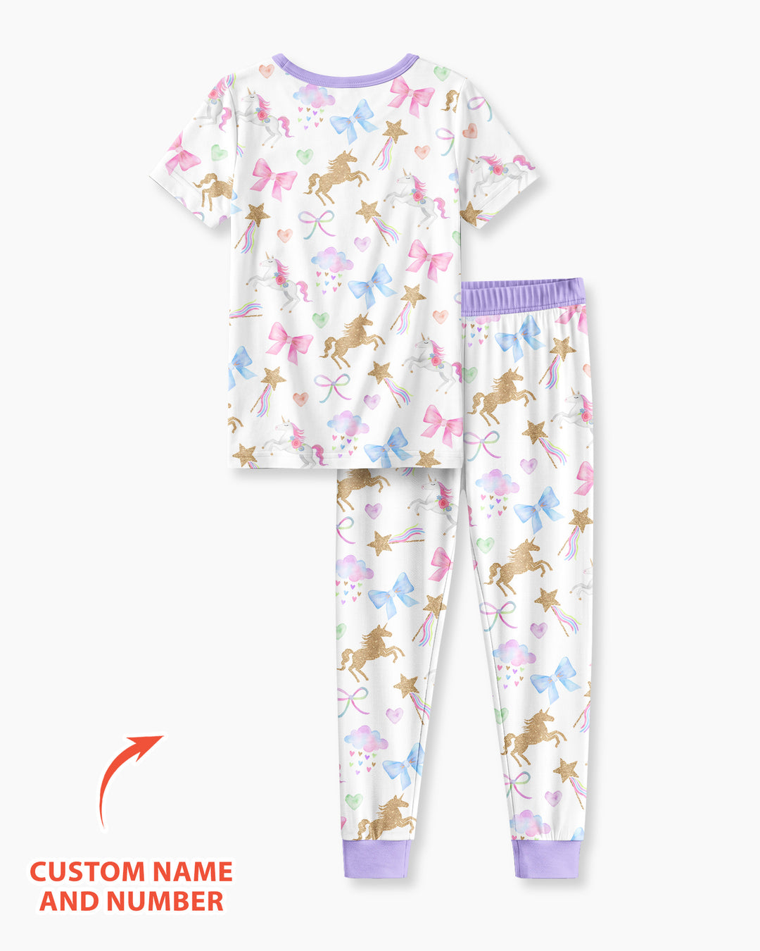 CUSTOM Template Bamboo Two Piece Short Sleeve Pyjamas Set