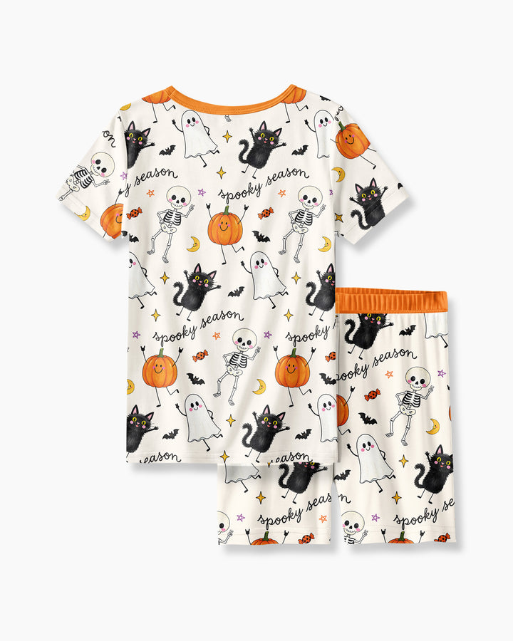 Template Bamboo Two Piece Short Sleeve Shorts Pyjamas Set