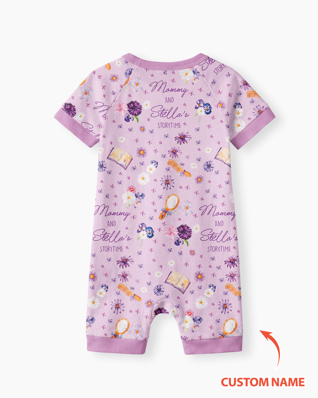 Mommy Daddy And Me Bedtime Story Family Matching Bamboo Shorty Zippy