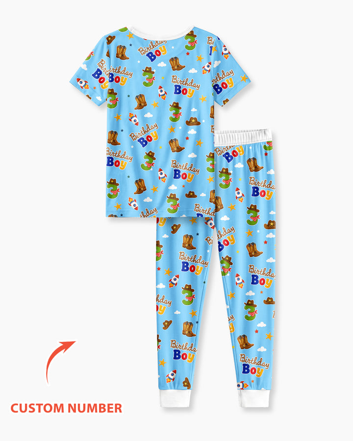 CUSTOM Template Bamboo Two Piece Short Sleeve Pyjamas Set