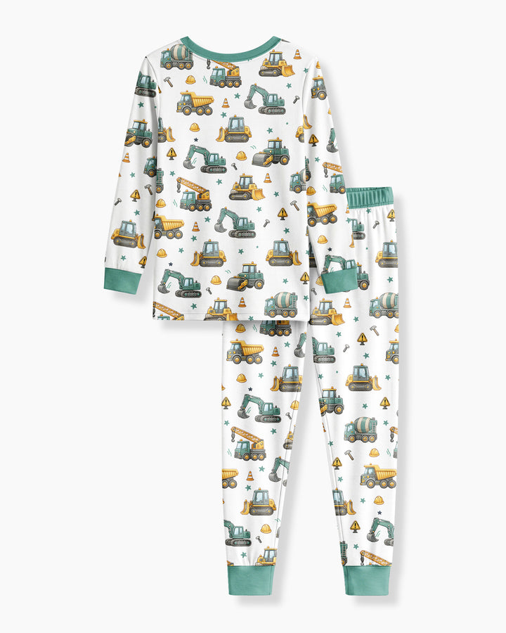 Template Bamboo Two Piece Long Sleeve Pyjamas Set