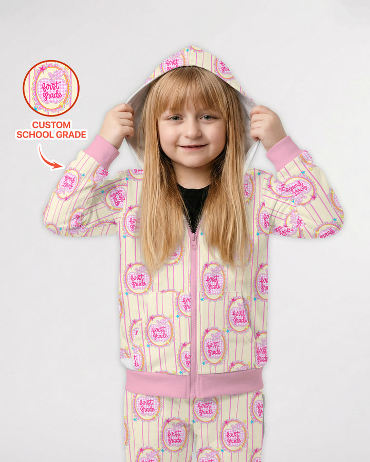 Custom Grade School Sweetie Bamboo Zip Hoodie