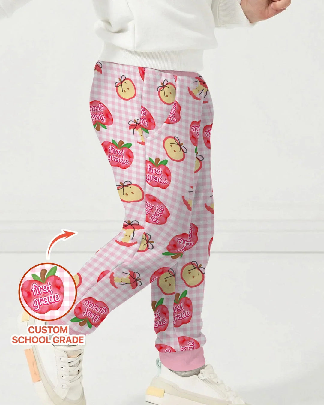 Custom School Grade Apple Days Bamboo Jogger